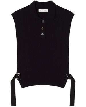Lanvin Side-Buckle Vest - Blue