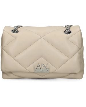 ARMANI EXCHANGE Quilted Shoulder Bag - Natural