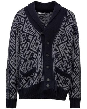 Cruciani Cardigan Mit Fair-Isle-Muster - Blau