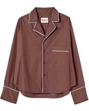 Plan C Long-Sleeve Shirt - Brown