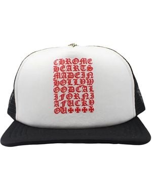 Chrome Hearts Casquette Eyechart - Rouge