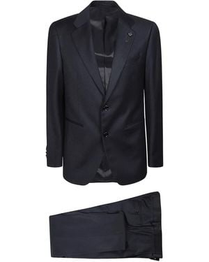 Lardini Two-button wool suit - Azul
