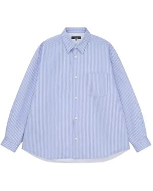 Comme des Garçons Chemise À Rayures - Bleu