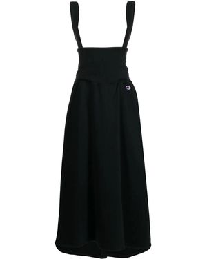 ANREALAGE X Champion Cotton Midi Dress - Black