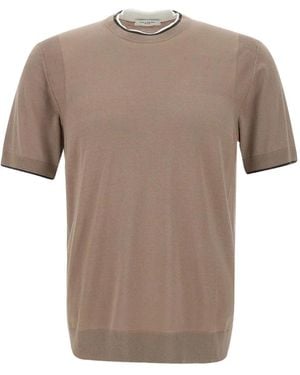 Paolo Pecora シルクブレンド Tシャツ - ナチュラル