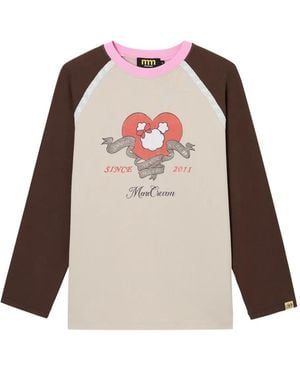 Mini Cream Camiseta Con Diseño Gráfico - Rojo