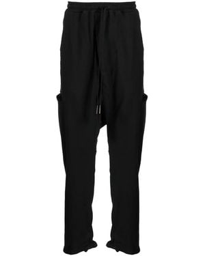 Boris Bidjan Saberi Drawstring-Elasticated Track Trousers - Black
