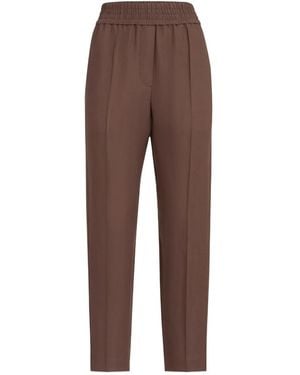 Brunello Cucinelli Linen Blend Pants - Brown