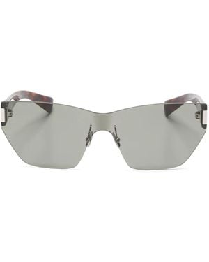 Saint Laurent Sonnenbrille Mit Oversized-Gestell - Grau