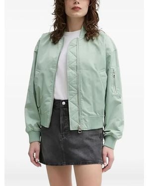 Marc O' Polo Zipped-Pocket Bomber Jacket - Green