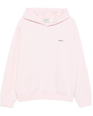 Coperni Logo-Print Hoodie - Pink