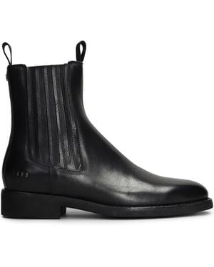 Golden Goose Leather Chelsea Combat Boots - Black