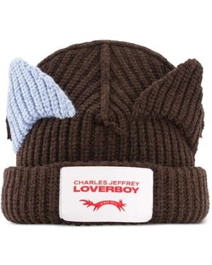 Charles Jeffrey Chunky Ears Beanie Hat - Brown