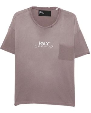 PALY Logo-Print T-Shirt - Grey