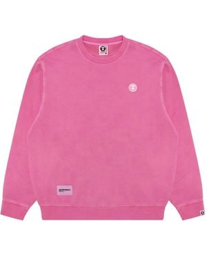 Aape By A Bathing Ape Logo-Detail Cotton Sweatshirt - Pink