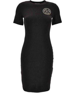 Versace Jeans Couture ショートスリーブ ドレス - ブラック