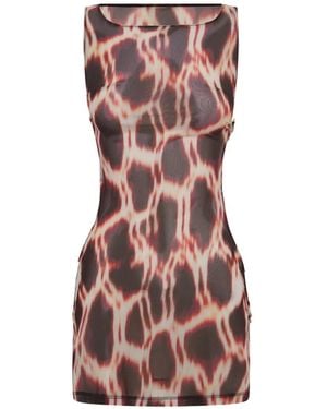 FAE SWIM Moana Mini Dress - Brown