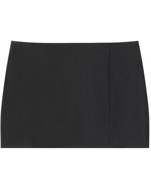 Givenchy Mini Striped Skirt - Black