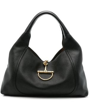 Gucci ラージ Softbit トートバッグ - ブラック
