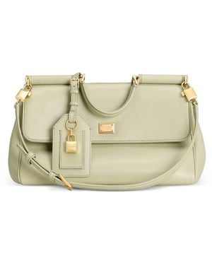 Dolce & Gabbana Padlock Charm Clutch Bag - Natur