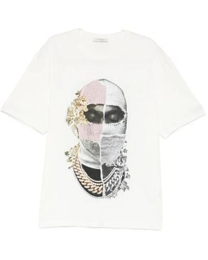 ih nom uh nit Graphic-Print T-Shirt - White