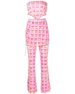 SJYP Pantaloni A Portafoglio - Rosa