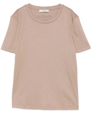 Max Mara T-Shirt mit rundem Ausschnitt - Natur
