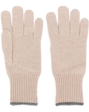 Brunello Cucinelli Cashmere Gloves - White