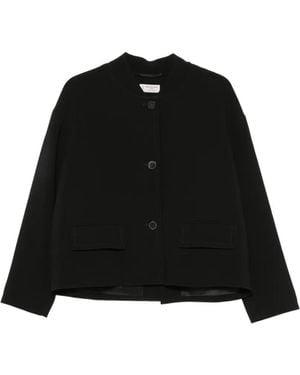 Alberto Biani Button-Up Flap-Pocket Jacket - Black