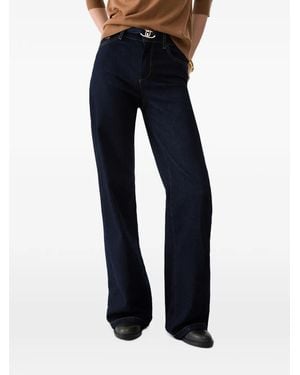 Liu Jo Flare Jeans With Belt - Blue