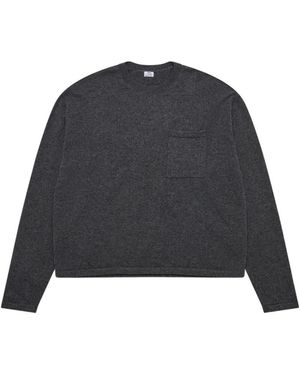 SALON C. LUNDMAN Cropped Pocket-Detail Jumper - Black