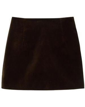 LIBEROWE A-Line Mini Skirt - Black