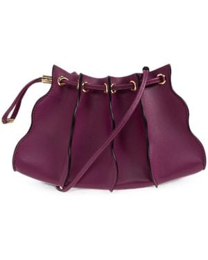 Ulla Johnson Adria Small Leather Bucket Bag - Purple