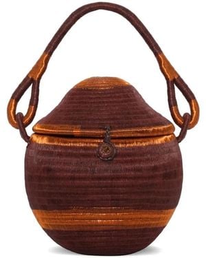 Johanna Ortiz Rooted Grace Werregue Bucket Bag - Red