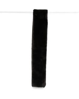 Agnona Shearling Scarf - Black