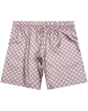 John Elliott Printed Silk Shorts - Pink