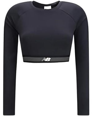 New Balance Ac Fitted Long Sleeve Top - Black