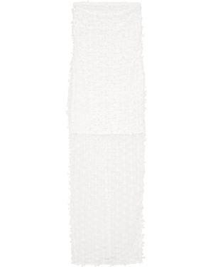 ROTATE BIRGER CHRISTENSEN Bow-Embellished Tulle Tube Dress - White