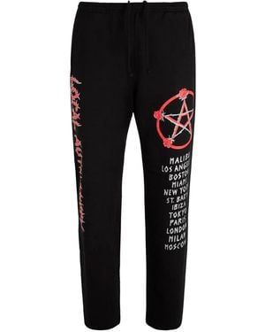 Local Authority Graphic-print Track Pants - Black