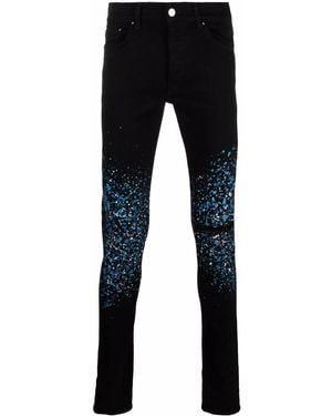 Amiri Crystal Painter Skinny Jeans - Black