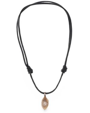 Dezso by Sara Beltran Coquito Diamond Pendant Necklace - Blue