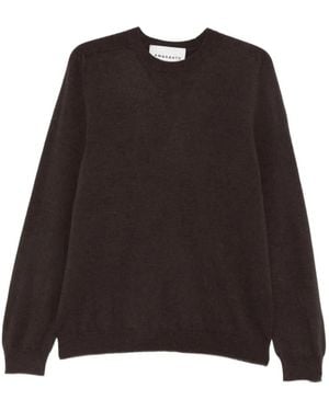 Amaranto Pullover Mit Rundhalsausschnitt - Schwarz