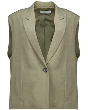 IRO Chaqueta Soledad Oversize Sin Mangas - Verde