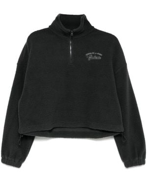 Musium Div. Fleece Half Zip Sweatshirt - Black