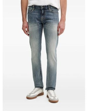 ARMANI EXCHANGE Distressed Faded Jeans - Blue