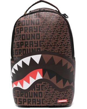 Sprayground Shark-Graphic Backpack - Black