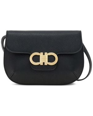 Ferragamo Bandolera Gancini mini - Negro