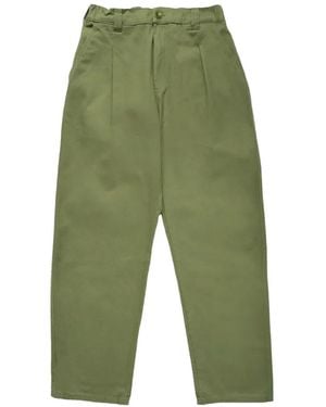 Service Works Drill Waiters Pleated Pants - Green