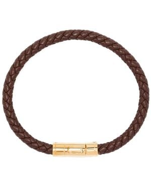 Tom Ford Pulsera con diseño trenzado - Blanco