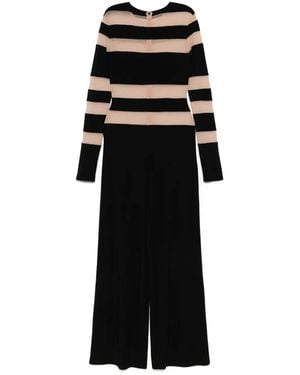 Norma Kamali Spliced Straight Leg Jumpsuit - Black